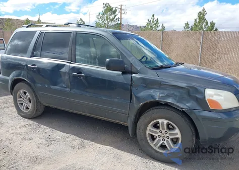 2005 Honda Pilot Ex-L из США, поврежденный, VIN 2HKYF18715H561486